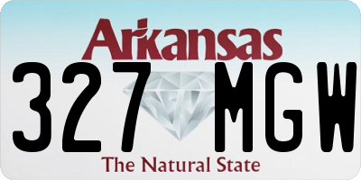 AR license plate 327MGW