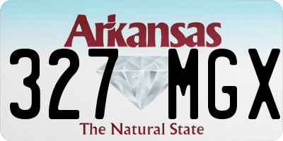 AR license plate 327MGX