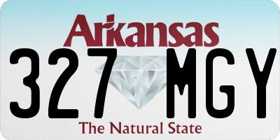 AR license plate 327MGY