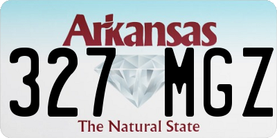 AR license plate 327MGZ