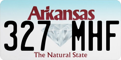 AR license plate 327MHF