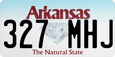 AR license plate 327MHJ