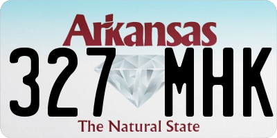 AR license plate 327MHK