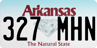AR license plate 327MHN