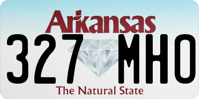 AR license plate 327MHO