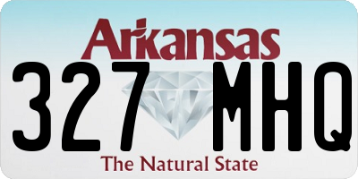 AR license plate 327MHQ