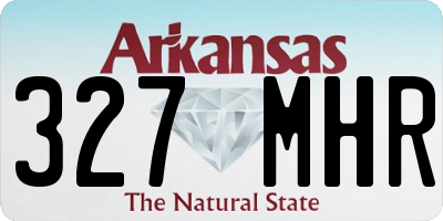 AR license plate 327MHR