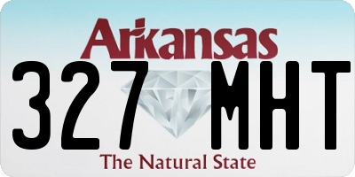 AR license plate 327MHT