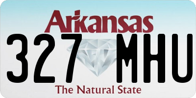 AR license plate 327MHU