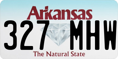 AR license plate 327MHW