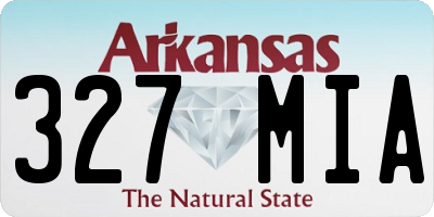 AR license plate 327MIA