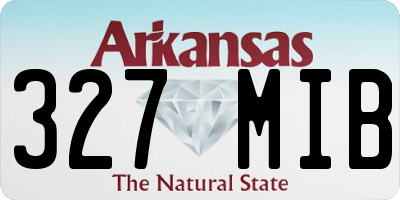 AR license plate 327MIB