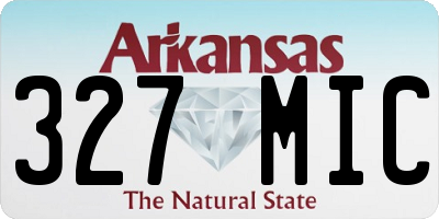 AR license plate 327MIC