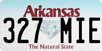 AR license plate 327MIE