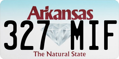 AR license plate 327MIF