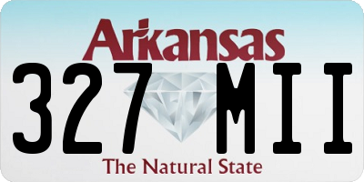 AR license plate 327MII