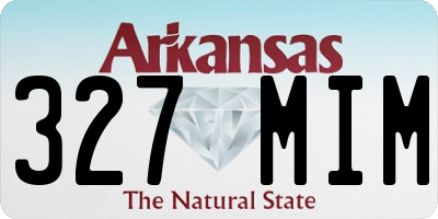 AR license plate 327MIM