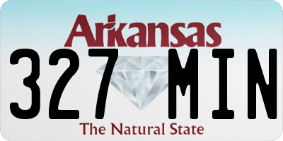 AR license plate 327MIN