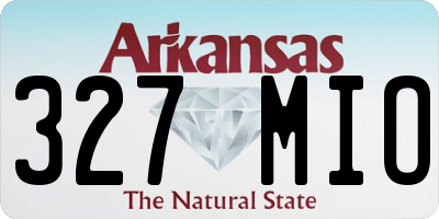 AR license plate 327MIO