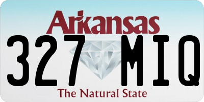 AR license plate 327MIQ