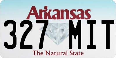 AR license plate 327MIT