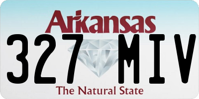 AR license plate 327MIV