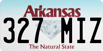 AR license plate 327MIZ