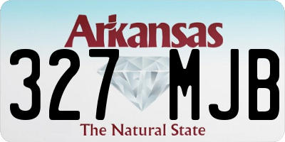 AR license plate 327MJB