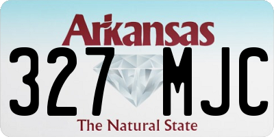 AR license plate 327MJC