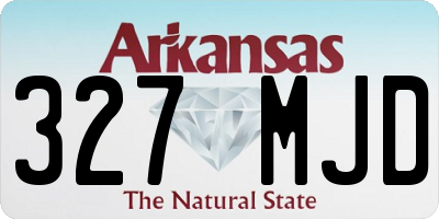 AR license plate 327MJD
