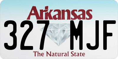 AR license plate 327MJF