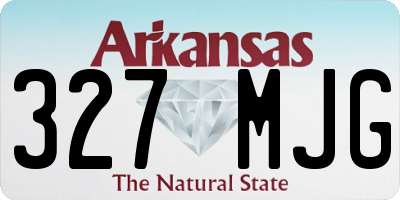 AR license plate 327MJG