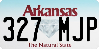 AR license plate 327MJP