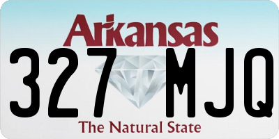 AR license plate 327MJQ