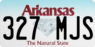 AR license plate 327MJS