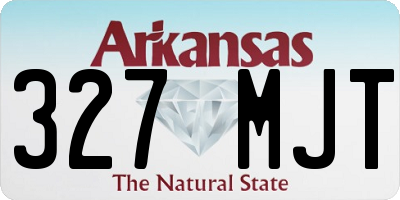AR license plate 327MJT