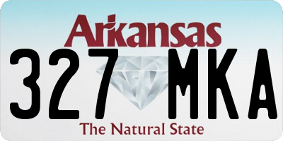 AR license plate 327MKA
