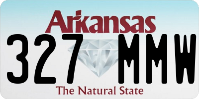 AR license plate 327MMW