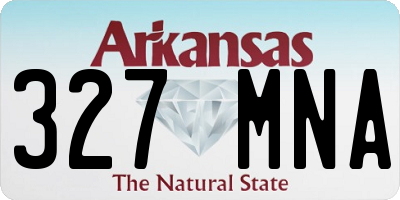 AR license plate 327MNA