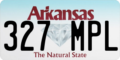 AR license plate 327MPL