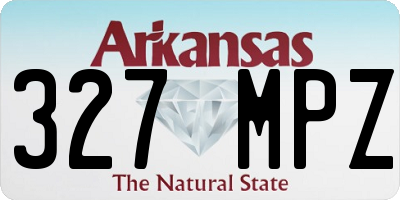 AR license plate 327MPZ