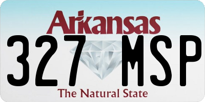 AR license plate 327MSP