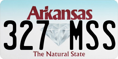 AR license plate 327MSS