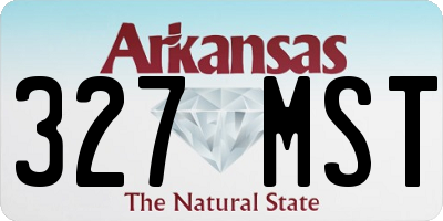 AR license plate 327MST