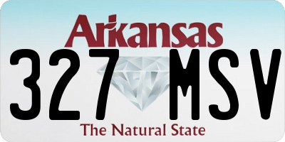 AR license plate 327MSV