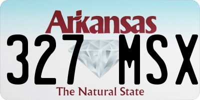 AR license plate 327MSX