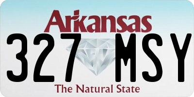 AR license plate 327MSY