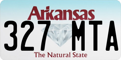 AR license plate 327MTA
