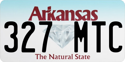 AR license plate 327MTC