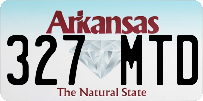 AR license plate 327MTD